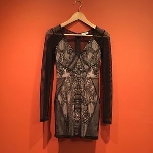 Urban Outfitters Lace Bodycon Dress, XS
